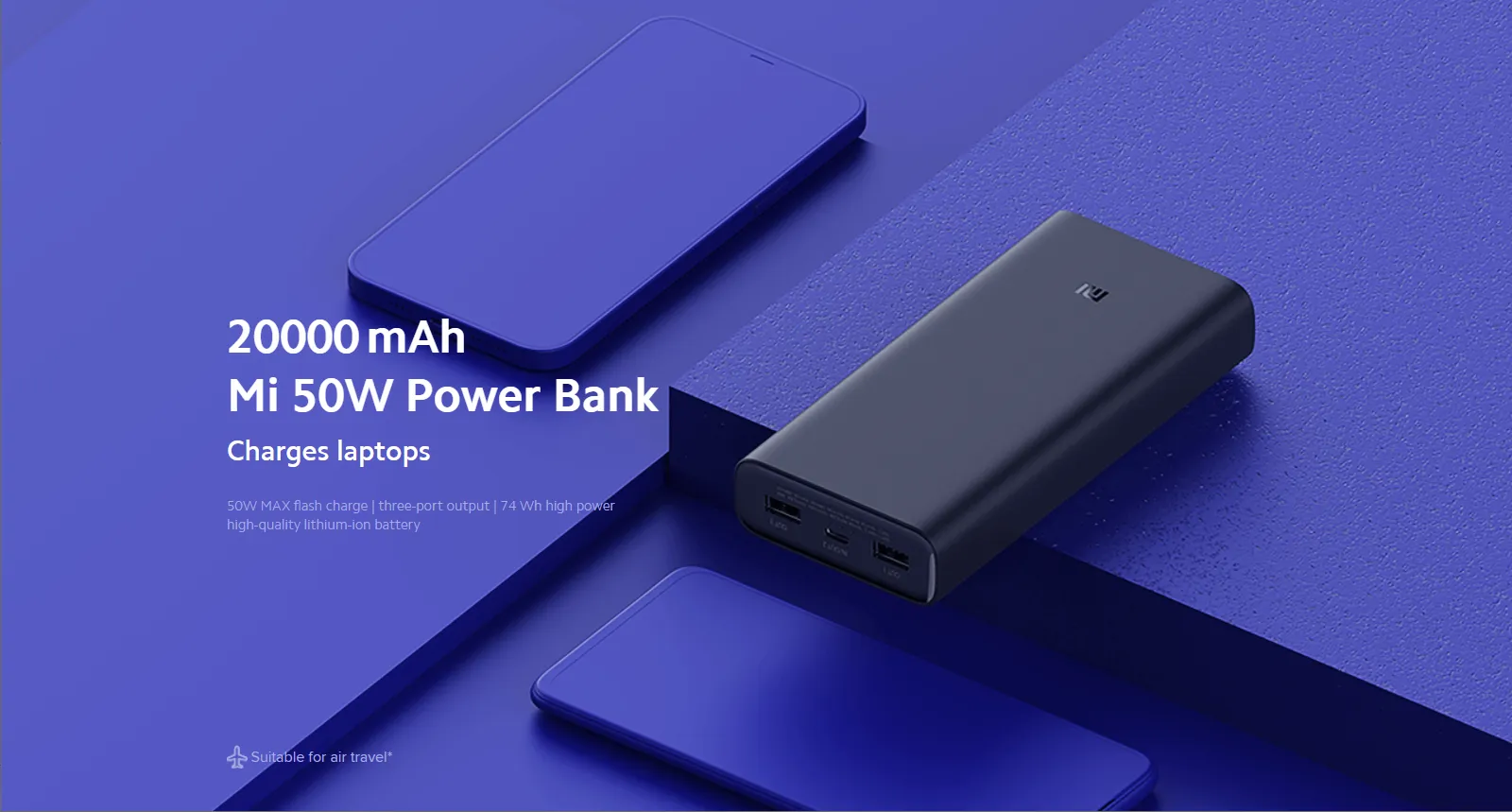Xiaomi Power Bank 20.000 mAh 50W Fast Charge Black