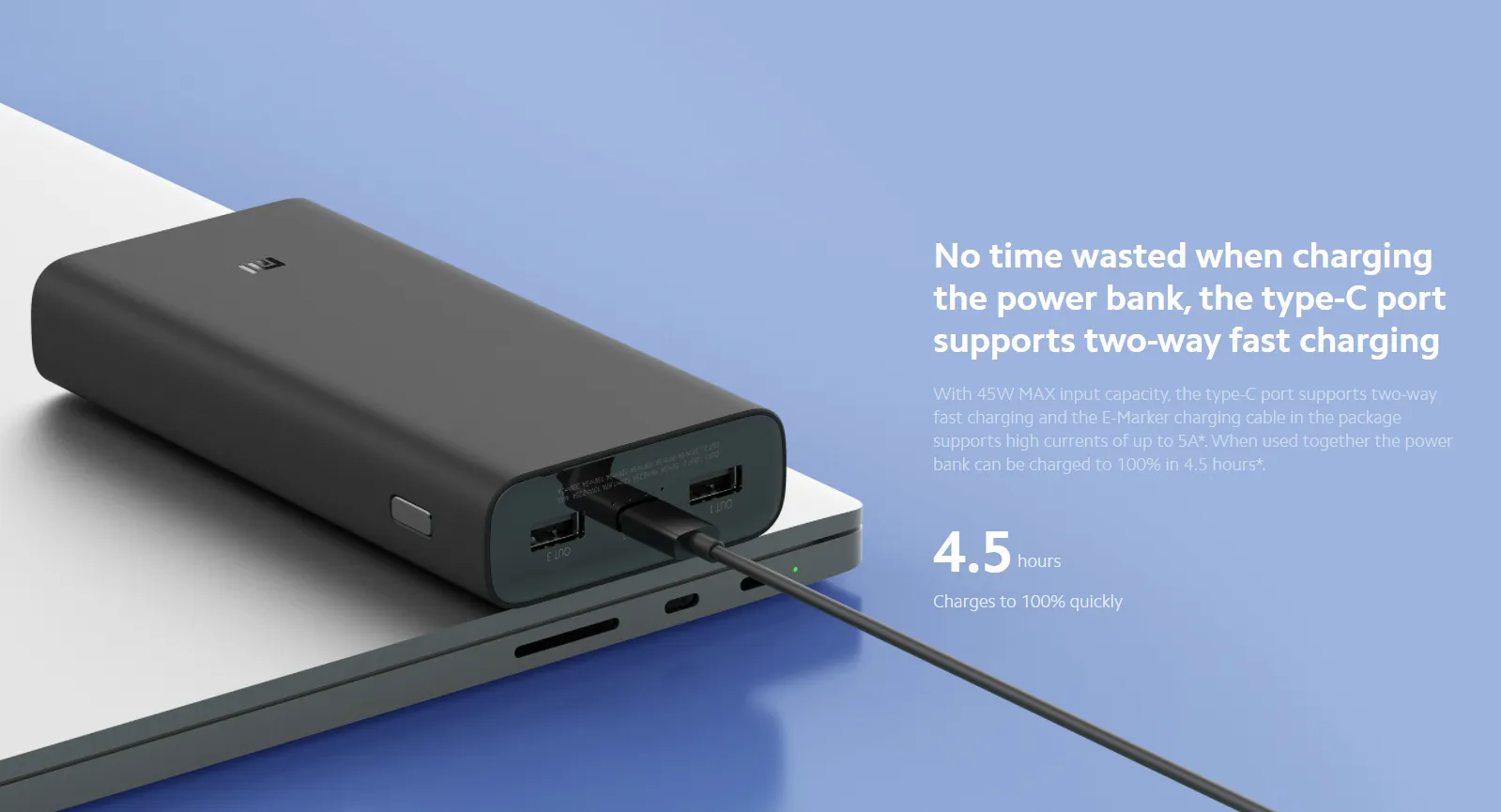 Xiaomi Power Bank 20.000 mAh 50W Fast Charge Black
